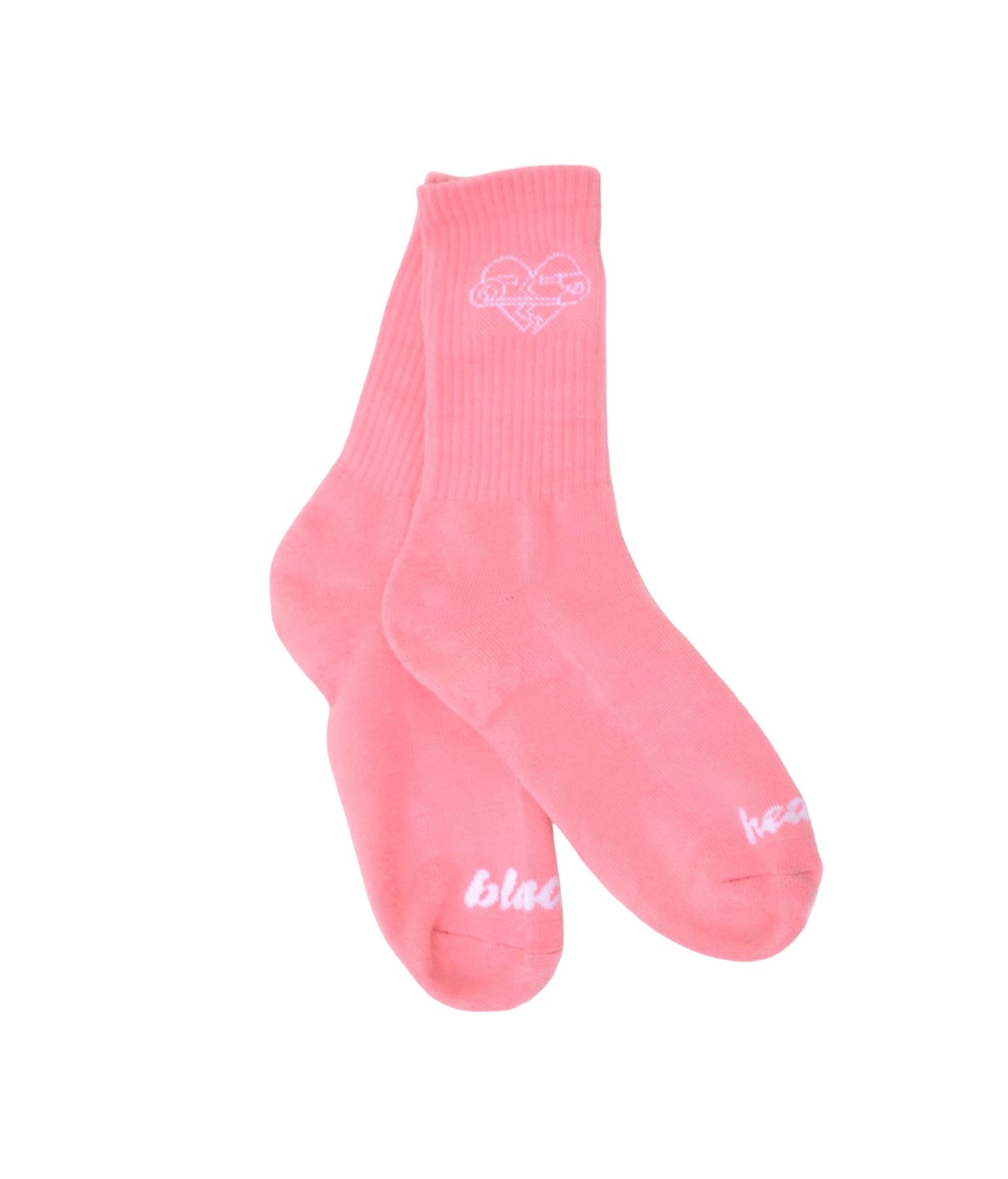 Pink Crew Socks