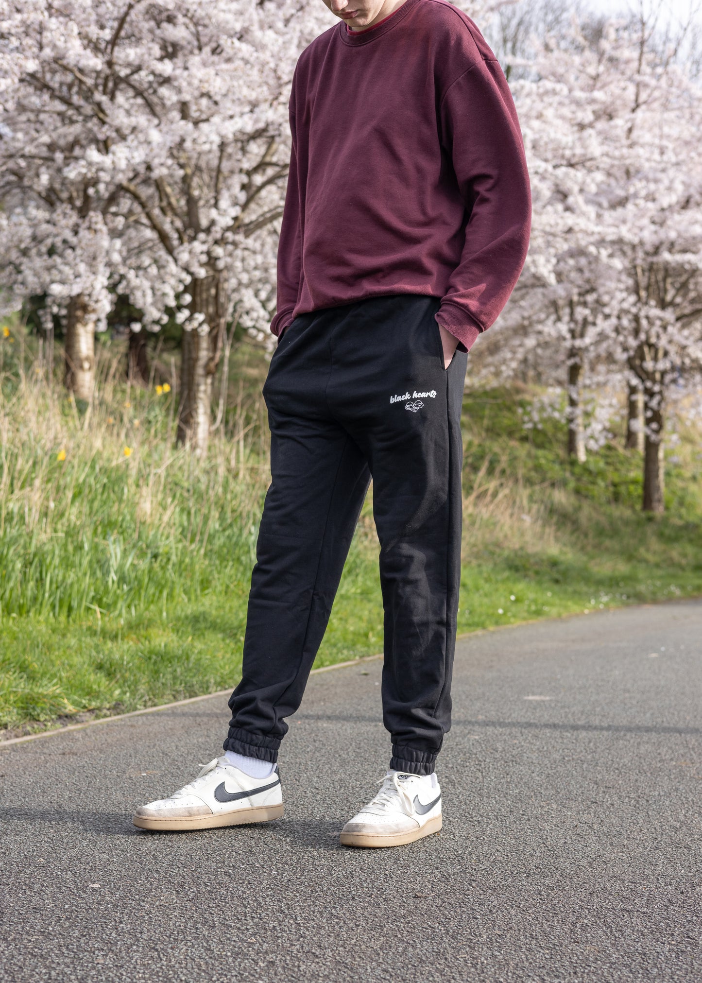 Black Hearts Heavyweight Joggers [400 GSM]