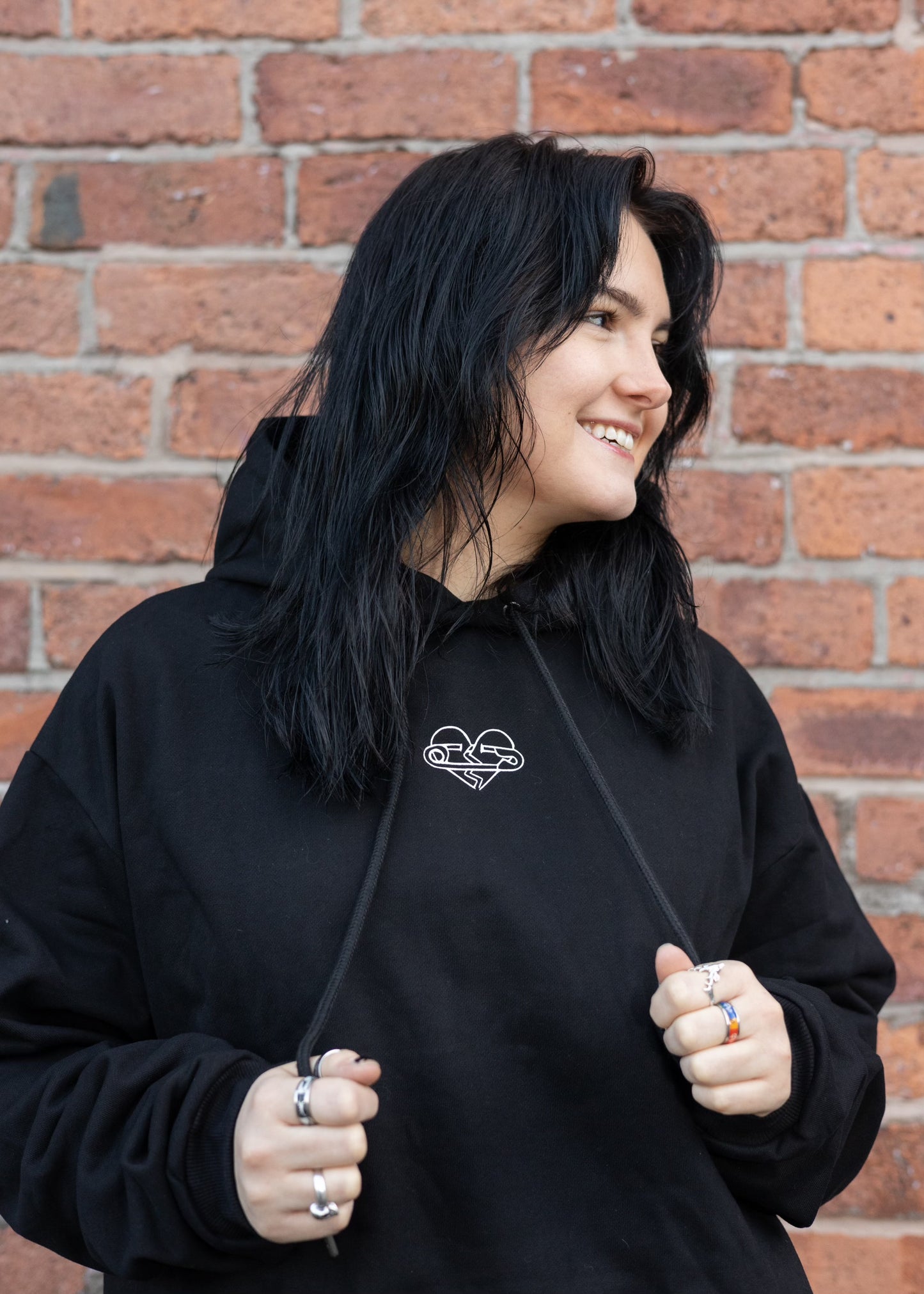 Black Hearts Heavyweight Hoodie [400 GSM]